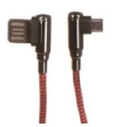LDNIO LD_B4629  LS422/ USB кабель Micro/ 2m/ 2.4A/ медь: 120 жил/ Угловой коннектор/ Нейлоновая оплетка/ Red