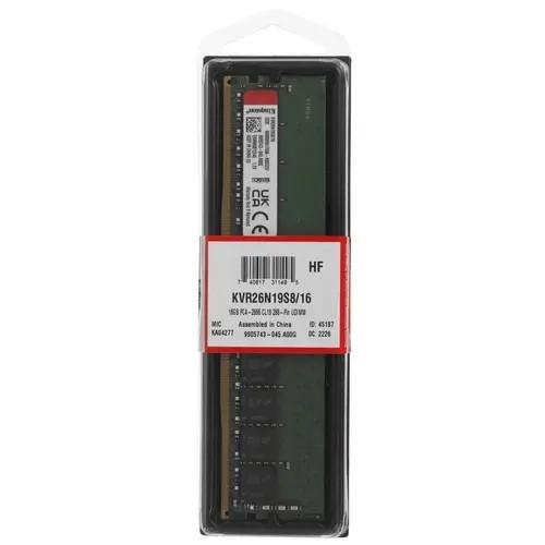 Kingston DDR4 DIMM 16GB KVR26N19S8/16 PC4-21300, 2666MHz, CL19