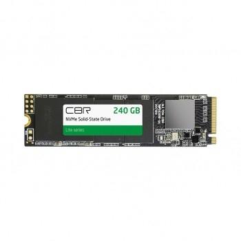 CBR SSD-240GB-M.2-LT22, Внутренний SSD-накопитель, серия "Lite", 240 GB, M.2 2280, PCIe 3.0 x4, NVMe 1.3, SM2263XT, 3D TLC NAND, R/W speed up to 2000/1300 MB/s, TBW (TB) 120