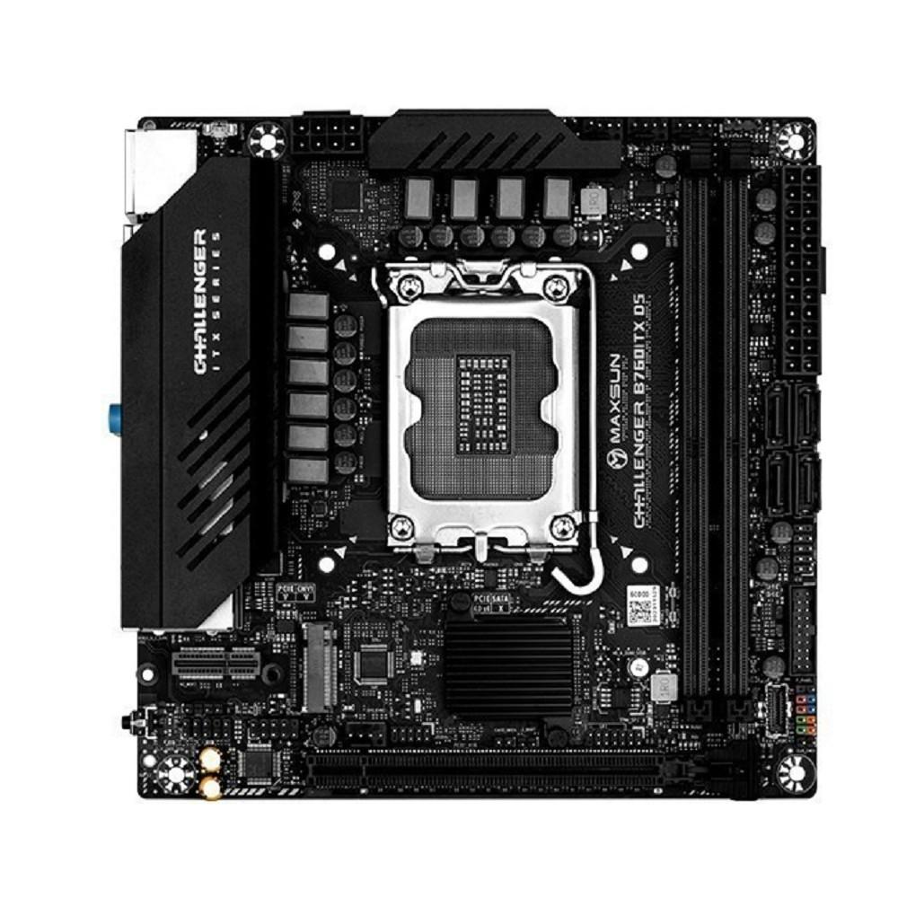 MS-Challenger B760ITX D5 (Socket 1700, mini-ITX, 2*DDR5, 2*HDMI+ 2*DP, 4*SATA3,  2*M.2, 1xPCI-E x16,  4*USB 2.0,  2 x USB 3.2 Gen1, LAN 1*1G/1*2.5G,  RTL)