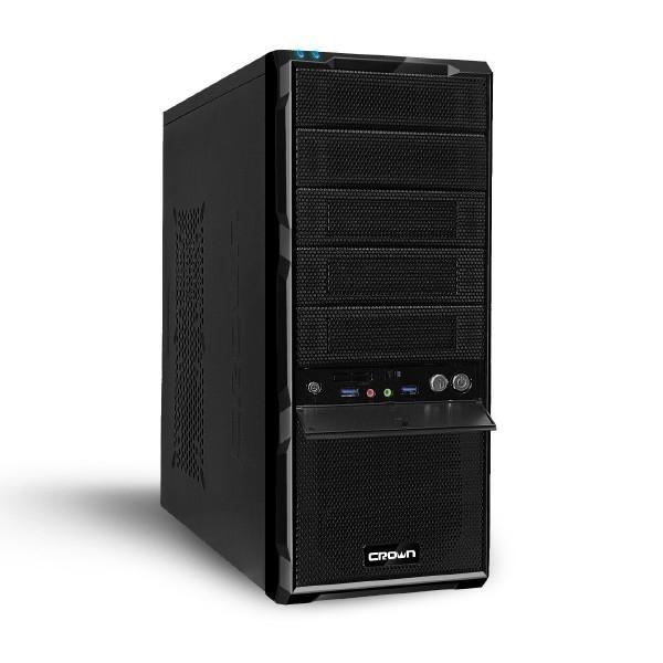 CROWN CM-SMP888A Корпус Miditower black ATX (2*usb3.0+CM-PS450W smart)