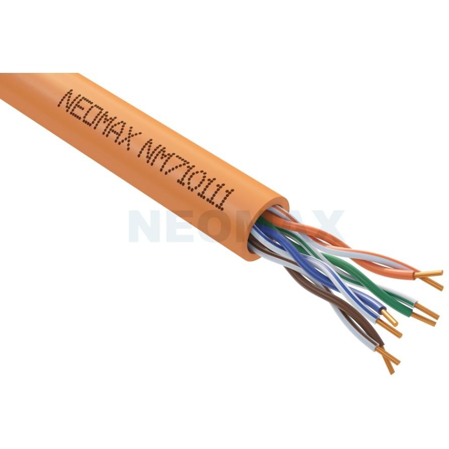 Кабель NEOMAX [NM710111] U/UTP cat.5e 4x2x0.52 (24 AWG) Медь, ZH нг(А)-HF (LSZH), внутренний (305 м), оранжевый