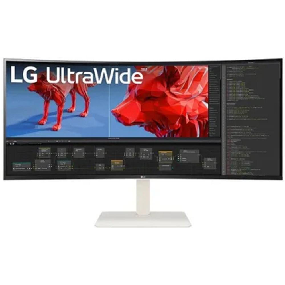 LCD LG 38" 38WR85QC-W UltraWide белый {IPS 3840x2600 144Hz 5ms 600cd 1000:1 2xHDMI DisplayPort USB-C USB HDR600 G-SYNC} [38wr85qc-w.aruz]