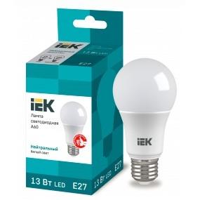 Iek LLE-A60-13-230-40-E27 Лампа светодиодная ECO A60 шар 13Вт 230В 4000К E27 IEK