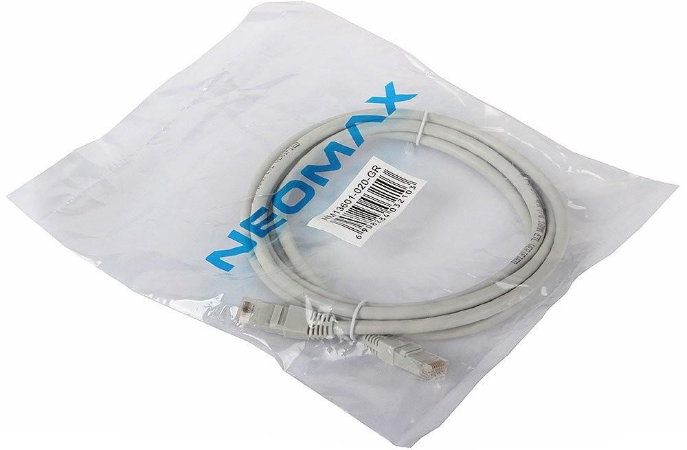 NEOMAX (NM13601-015) Шнур коммут. UTP 1.5м, гибкий, cat.6, серый, многожильный