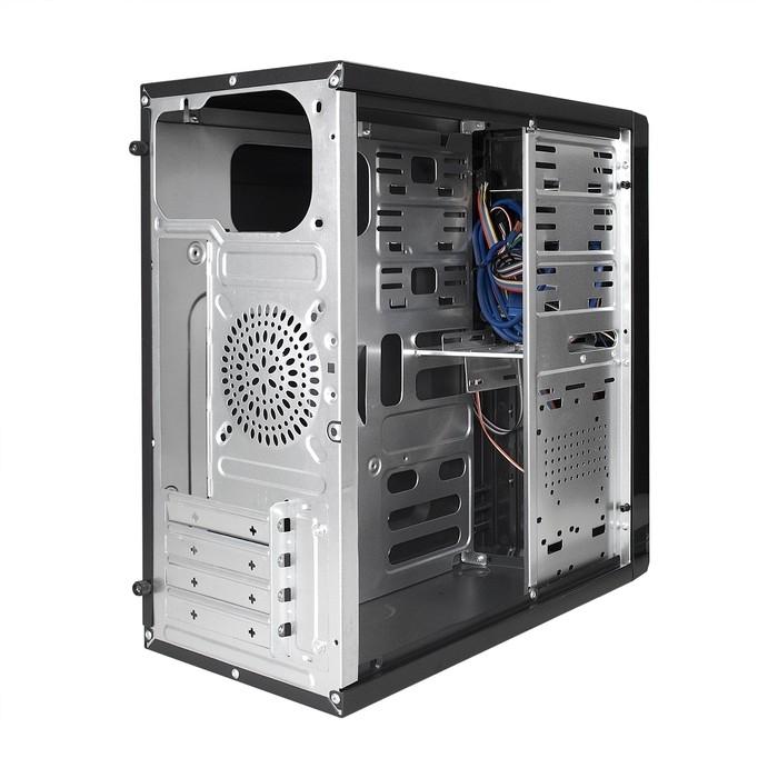 Exegate EX277437RUS Корпус Minitower MA-371X Black, mATX <UN500, 120mm> 2*USB+2*USB3.0, Audio