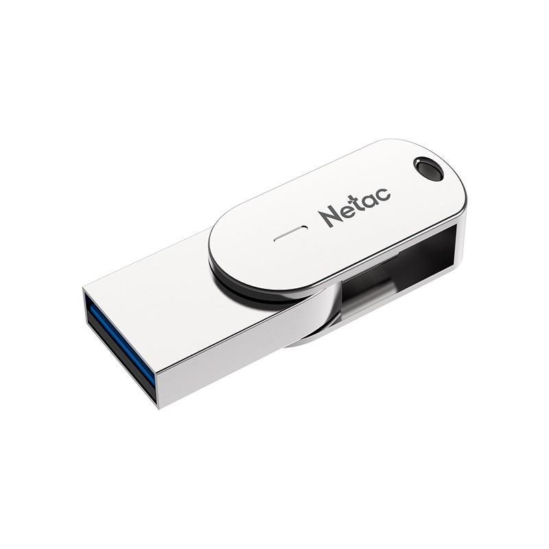 Netac USB Drive 32GB U785 <NT03U785C-032G-30PN>, USB3.0+TypeC, металлическая