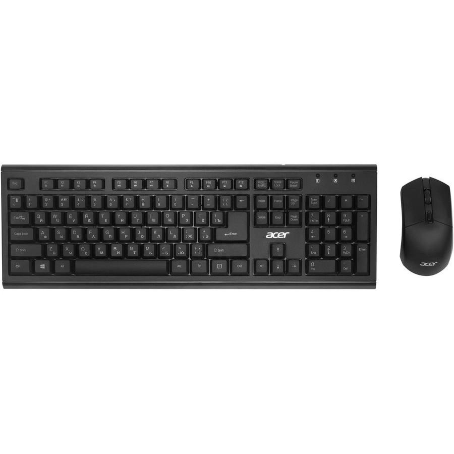 Клавиатура + мышь Acer OKR120 клав:черный мышь:черный USB беспроводная
