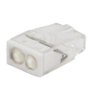 Rexant 07-3216-5 Экспресс-клемма с пастой   СМК 2273-242, 2-проводная 0.5-2.5 мм?, прозрачная, блистер (5 шт./уп.)