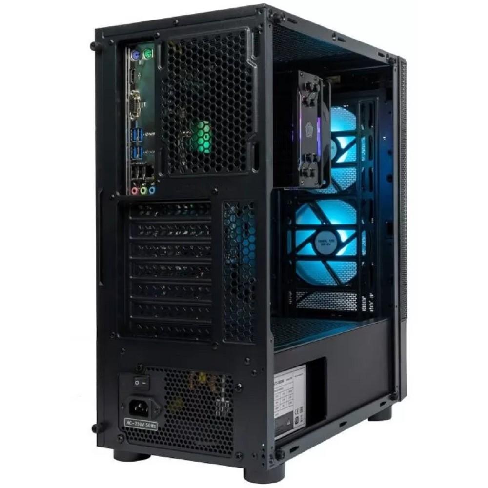 Eurocase 00-00883378 Корпус Midtower ATX B02RGB черный, без БП, RGB, закаленное стекло, USB3.0