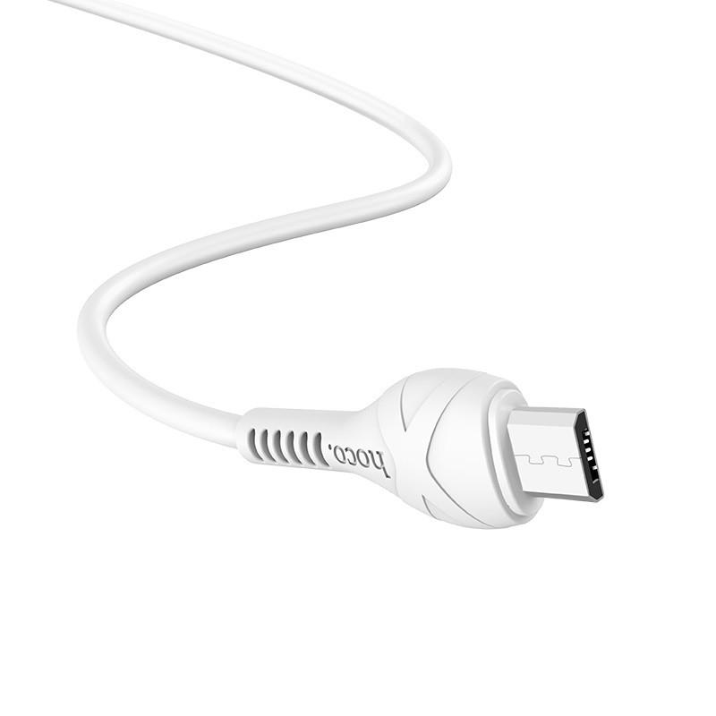 HOCO HC-10505 X37/ USB кабель Micro/ 1m/ 2.4A/ White