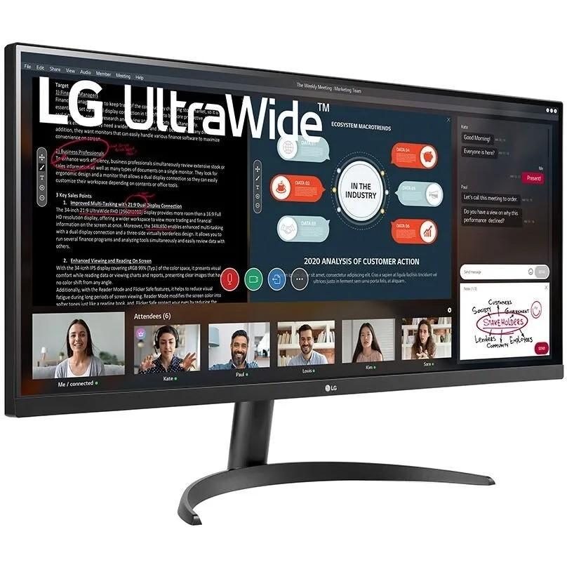 LCD LG 34" 34WP500-B UltraWide черный {IPS 2560x1080 21:9 матовая 250cd 178/178 HDMI}