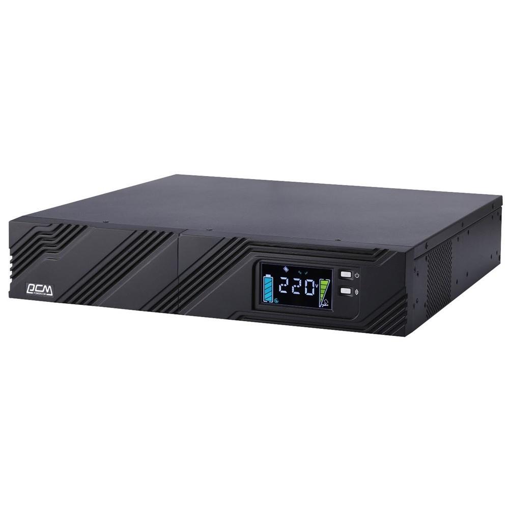 UPS PowerCom SPR-2000 LCD {Line-Interactive, 2000VA / 1400W, Rack/Tower, IEC, Serial+USB, SmartSlot}