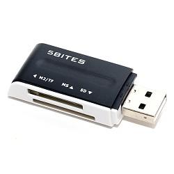 5bites RE2-102BK (RE-102BK) Устройство ч/з карт памяти  USB2.0 / ALL-IN-ONE / USB PLUG / BLACK