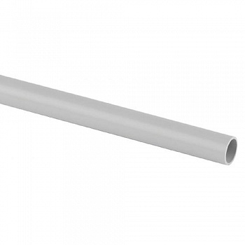 ЭРА Б0020105 Труба ПВХ гладкая жесткая ЭРА TRUB-20-PVC 3х метровая легкая серая d 20мм