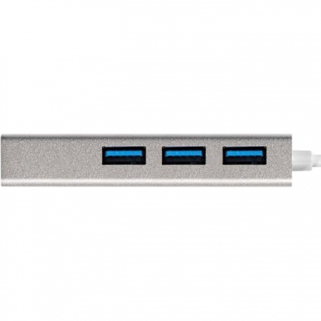 Exegate EX293981RUS USB-Хаб (концентратор) ExeGate DUB-4 (кабель-адаптер USB3.0 --> 4xUSB3.0, Plug&Play, серебристый)