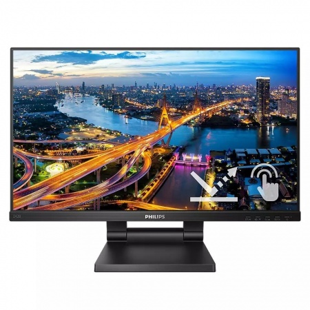 LCD PHILIPS 23.8" 242B1TC/00 черный {IPS Multi-Touch 1920x1080 75Hz 4ms 178/178 250cd 50M:1 HDMI1.4}