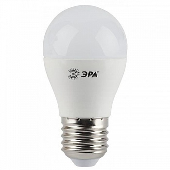 ЭРА Б0028488 Лампочка светодиодная STD LED P45-5W-840-E27 E27 / Е27 5Вт шар нейтральный белый свет