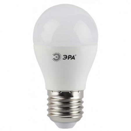 ЭРА Б0028488 Лампочка светодиодная STD LED P45-5W-840-E27 E27 / Е27 5Вт шар нейтральный белый свет