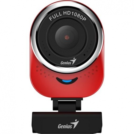 Web-камера Genius QCam 6000 Red {1080p Full HD, вращается на 360°, универсальное крепление, микрофон, USB} [32200002408]