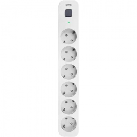 PowerCom Сетевой фильтр Powercom SP-06W 5,0 м 5.0м (6 розеток) белый/серый (коробка) (1928700)