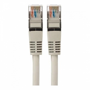 Rexant (18-8006-1) Патч-корд F/UTP, категория 5e, RJ45-RJ45, 24AWG, LSZH, серый, 3м