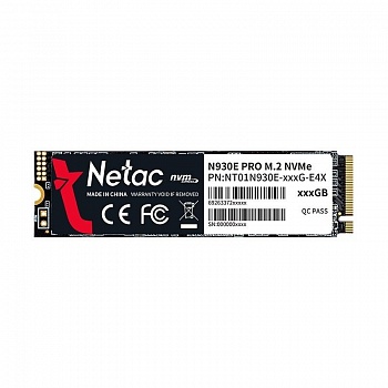 Накопитель SSD Netac PCI-E 3.0 512Gb NT01N930E-512G-E4X N930E Pro M.2 2280