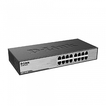 D-Link DES-1016D/H2A Неуправляемый коммутатор с 16 портами 10/100Base-TX, функцией энергосбережения и поддержкой QoS