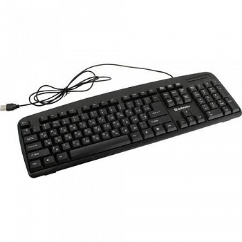 Defender Клавиатура Office HB-910 RU USB [45910] {Проводная, полноразмерная, черная}