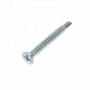 Rexant KR-01-3722-0012 Саморез оконный KRANZ сверло, 3.9х32, белый цинк, короб (500 шт./уп.)