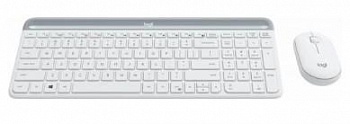 920-009207 Logitech Клавиатура + мышь MK470 WHITE оригинальная заводская гравировка RU/LAT