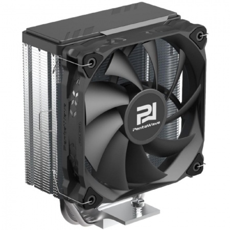 Кулер PentaWave PC-Z03E SRB  LGA115X/1200/1700/AM4/AM5 (20 шт/кор, TDP 205W, 1*120mm PWM Fan, 3 тепловые трубки 6мм, 600-1750RPM, 12-29,5dBa)