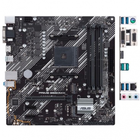 Asus PRIME B550M-K {Soc-AM4 AMD B550 4xDDR4 mATX AC`97 8ch(7.1) GbLAN RAID+VGA+DVI+HDMI}