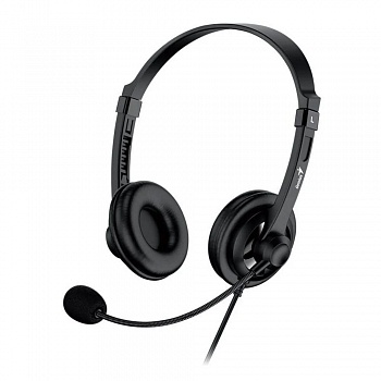 Genius HS-230U, черная, USB, 2.4м