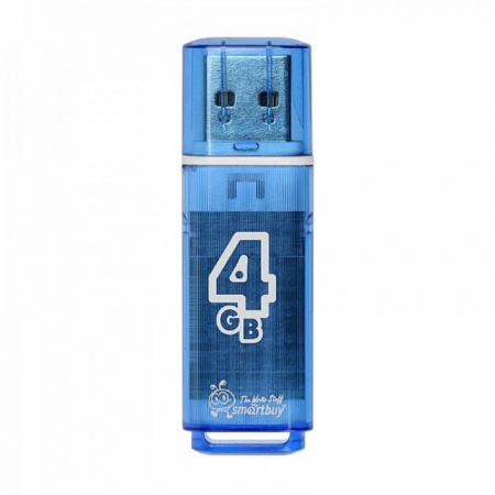 Smartbuy USB Drive 4GB Glossy series Blue (SB4GBGS-B)