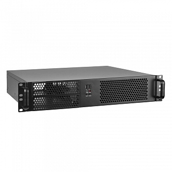 Exegate EX264958RUS Серверный корпус Exegate Pro 2U390-04 <RM 19",  высота 2U, глубина 390, БП 500ADS, USB>