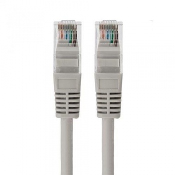 Rexant (18-8002) Патч-корд U/UTP, CAT5E, RJ45-RJ45, LSZH серый, 1м