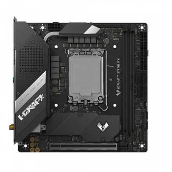 MS-iCraft Z790 WIFI (Socket 1700, mini-ITX, 2*DDR5,  HDMI+DP, 4*SATA3, 2*M.2, 1xPCI-E x16 , 4*USB 2.0,  4* USB 3.2 Gen1, 1* Type-C, LAN 1*2.5G, Bluetooth, Wi-Fi 802.11ax, RTL)