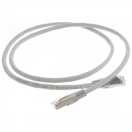 Rexant (18-8102-1) Патч-корд F/UTP, CAT6, RJ45-RJ45, LSZH серый, 1м
