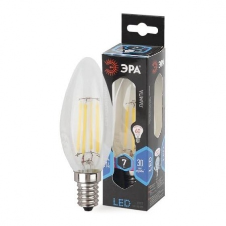 ЭРА Б0027943 Светодиодная лампа свеча F-LED B35-7w-840-E14