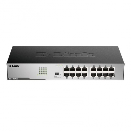 D-Link DGS-1016D/I2A Неуправляемый коммутатор с 16 портами 10/100/1000Base-T