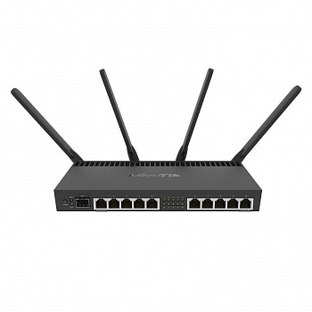 MikroTik RB4011iGS+5HacQ2HnD-IN Беспроводной маршрутизатор  1.4ГГц, 4 ядра, 1GB RAM, 512MB NAND, 10x 10/100/1000 LAN, 1 SFP+, 2,4Ghz/5Ghz, 802.11a/b/g/n/ac