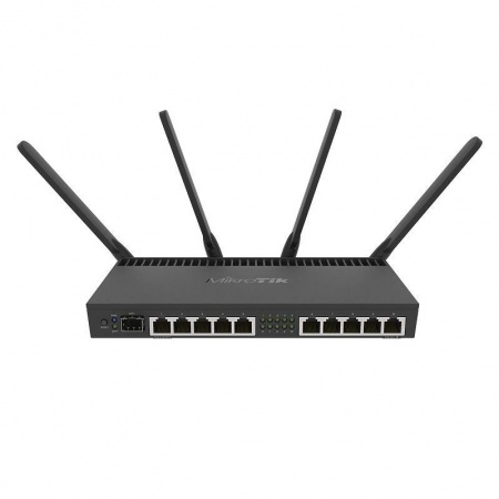MikroTik RB4011iGS+5HacQ2HnD-IN Беспроводной маршрутизатор  1.4ГГц, 4 ядра, 1GB RAM, 512MB NAND, 10x 10/100/1000 LAN, 1 SFP+, 2,4Ghz/5Ghz, 802.11a/b/g/n/ac
