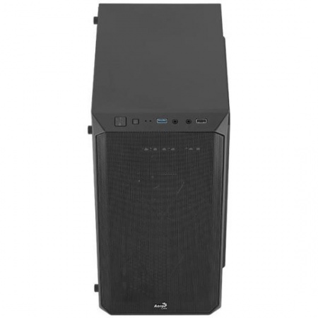 Корпус mATX Aerocool CS-107-A-BK-v2, Mini-Tower, без БП, черный