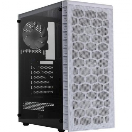 Powercase CMIZ4CW-L4 Корпус Mistral Z4 С White, Tempered Glass, Mesh, 4x 120mm 5-color LED fan, белый, ATX  (CMIZ4CW-L4)