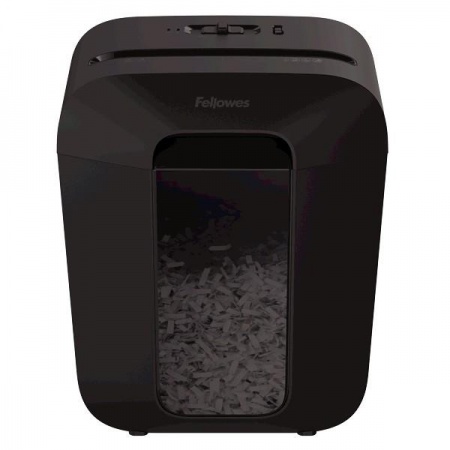 Fellowes Шредер PowerShred LX45 FS-44005(01), черный {DIN P-4,  4х37мм, 8 лст., 17 лтр.,  уничт.: скрепки,скобы,карты}