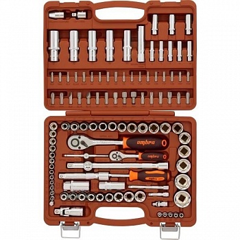 Ombra OMT108S Набор инструмента универсальный 1/4", 3/8", и 1/2"DR, 108 предметов