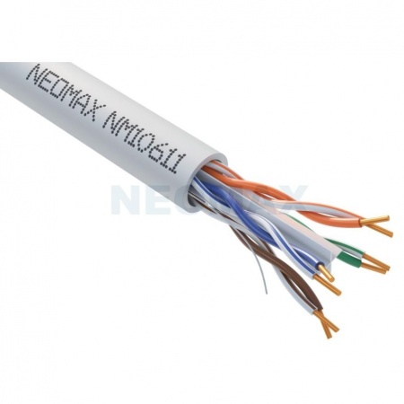 Кабель NEOMAX [NM10611] U/UTP cat.6 4 пары (305 м) 0.57 мм (23 AWG) Медь LSZH