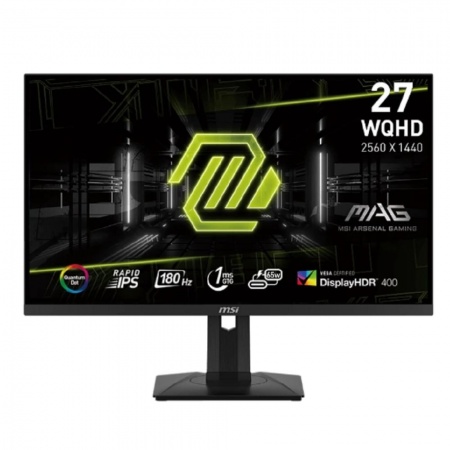 MSI MAG 27" 274QRF QD E2 Black {IPS 2560x1440 180Hz 1ms 178/178 300cd 1000:1 2xHDMI DisplayPort USB-C USB}