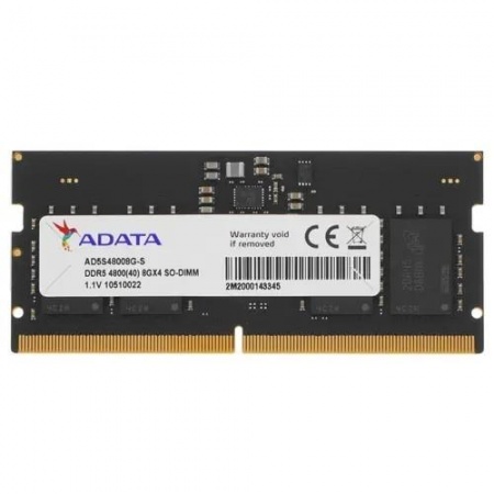 DDR5 ADATA 8GB DDR5-4800 AD5S48008G-S, CL40, 1.1V SO-DIMM